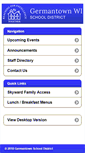 Mobile Screenshot of germantownschools.org